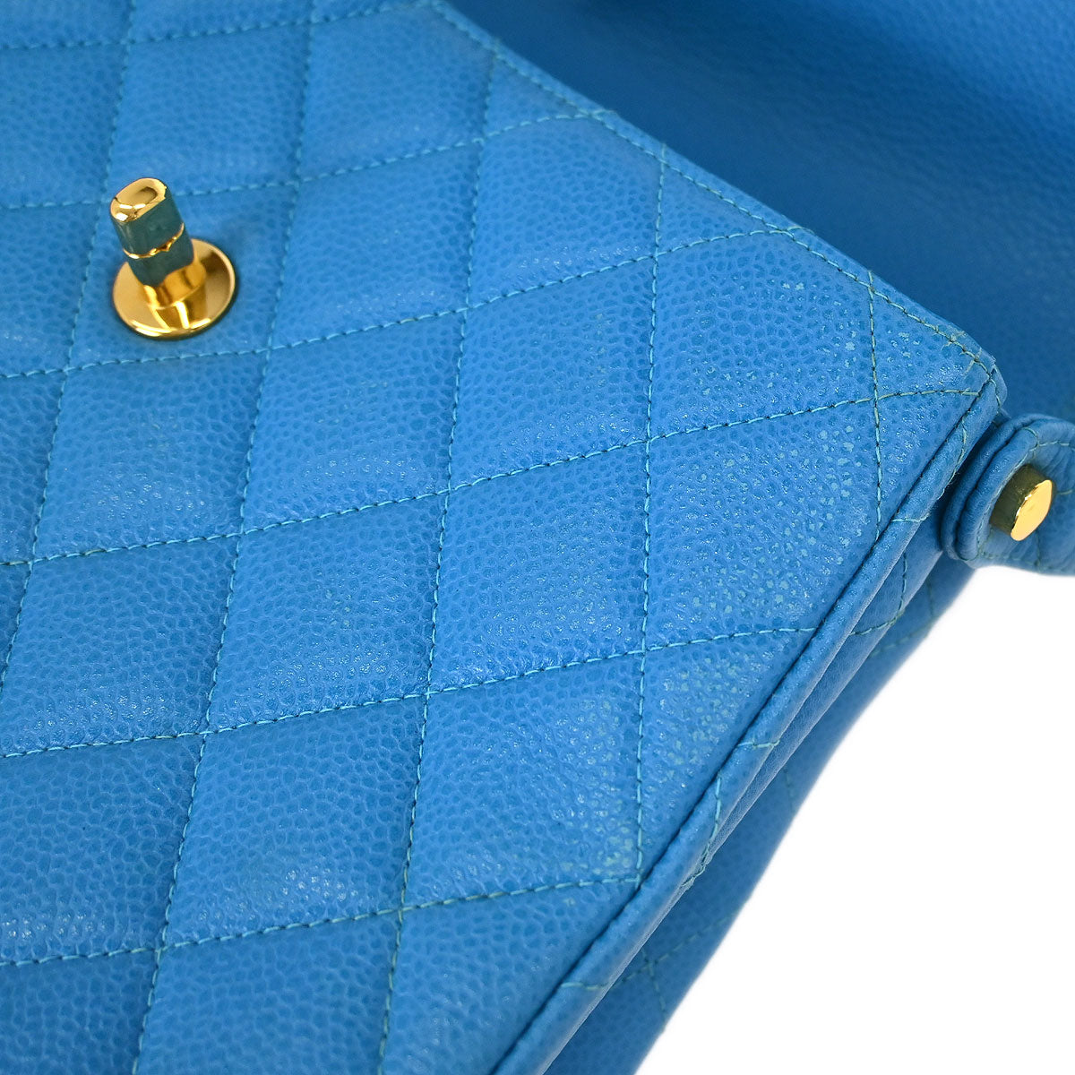 Chanel Blue Caviar Shoulder Bag