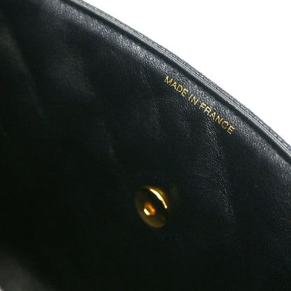 Chanel 1996-1997 Black Calfskin Kelly Top Handle Handbag