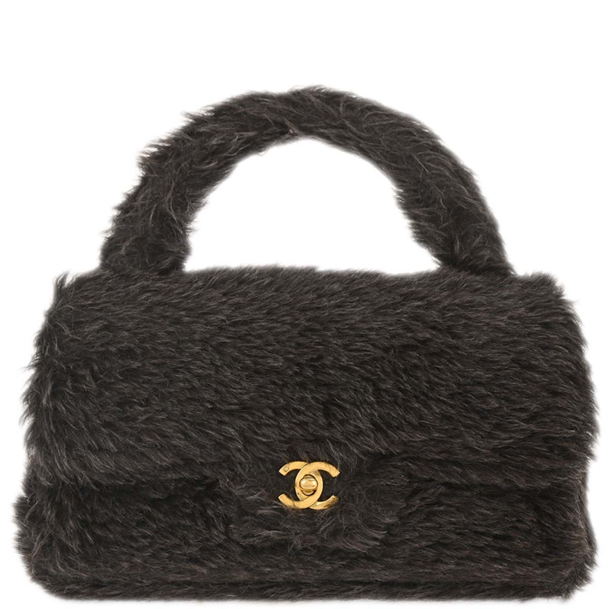 Chanel * 1997-1999 Gray Fur Handbag