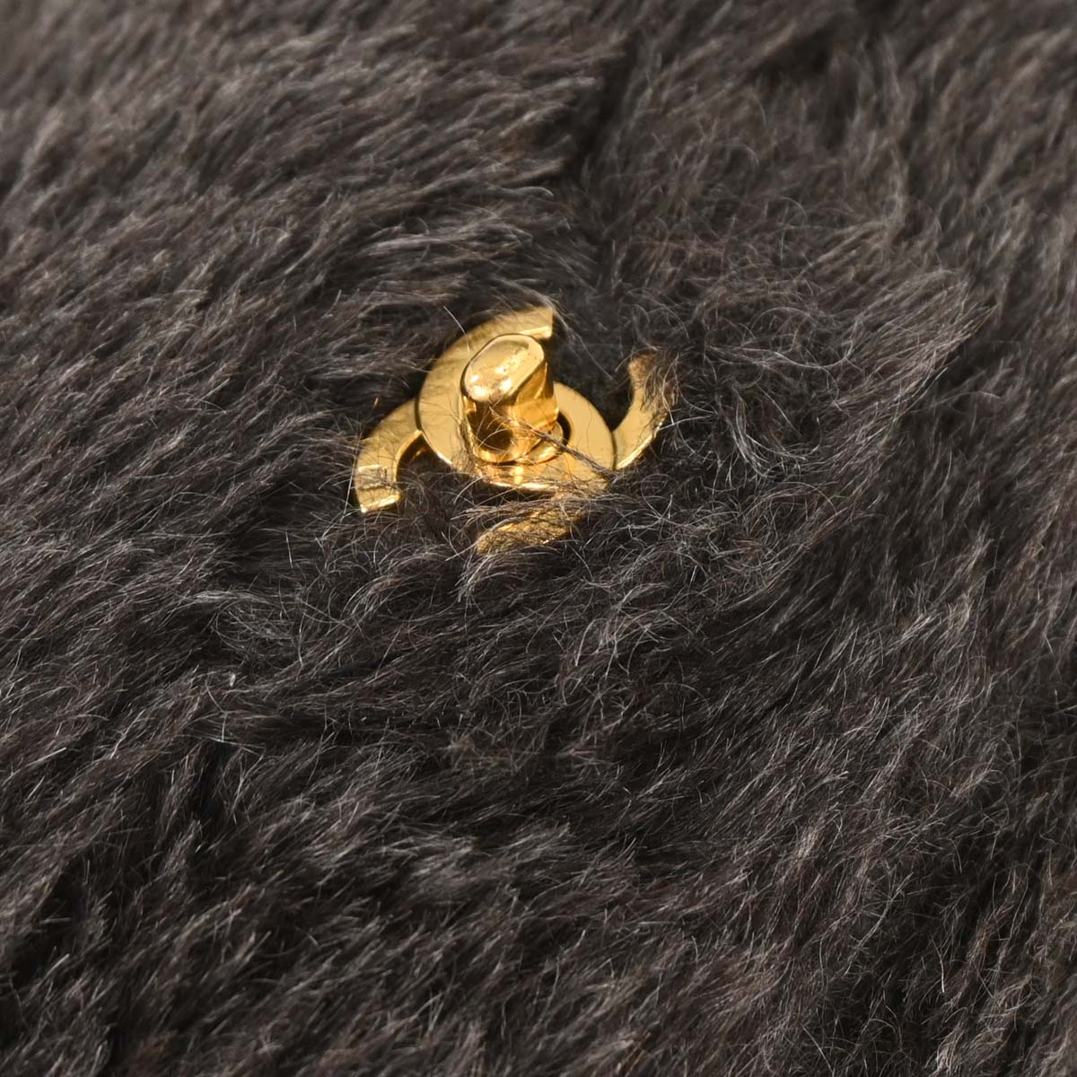 Chanel * 1997-1999 Gray Fur Handbag