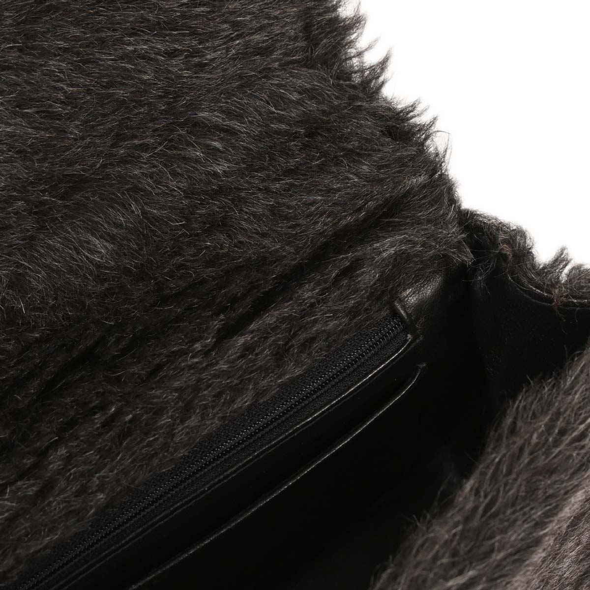 Chanel * 1997-1999 Gray Fur Handbag