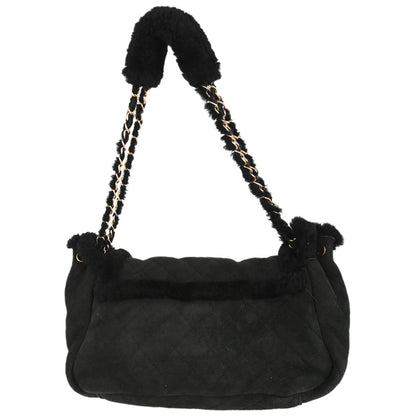 Chanel 2005-2006 Black Sheepskin Mouton Handbag