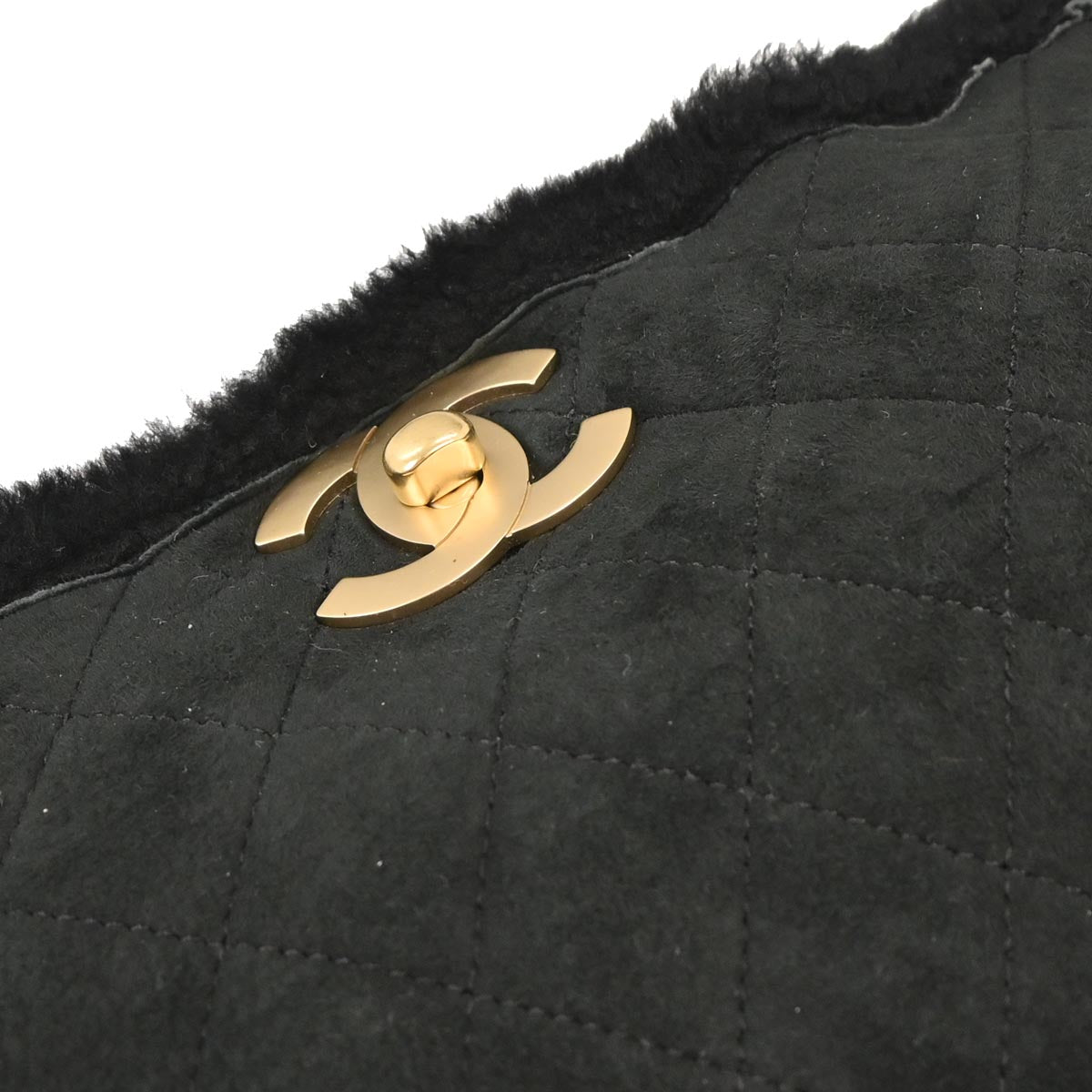 Chanel 2005-2006 Black Sheepskin Mouton Handbag