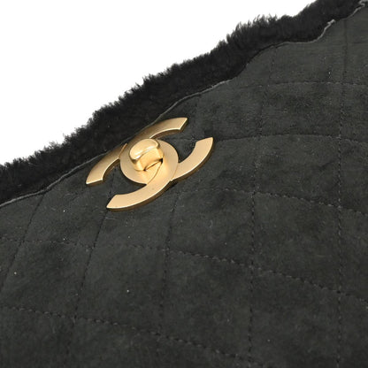 Chanel 2005-2006 Black Sheepskin Mouton Handbag