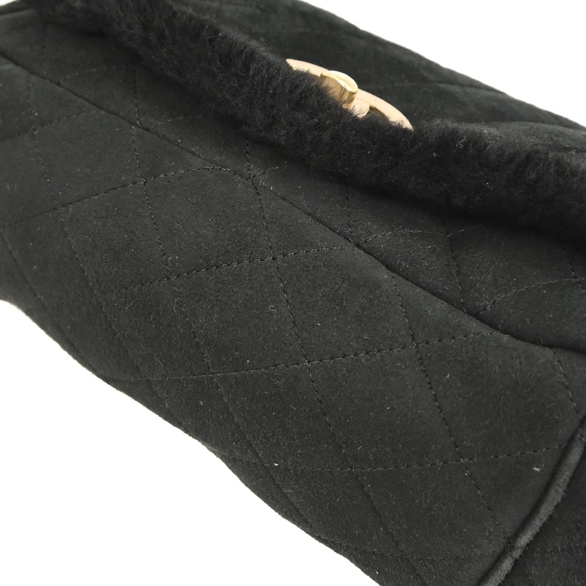 Chanel 2005-2006 Black Sheepskin Mouton Handbag