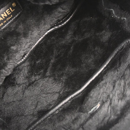 Chanel 2005-2006 Black Sheepskin Mouton Handbag