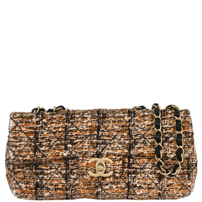 Chanel * 2006-2008 Brown Pony Hair East West Shoulder Bag