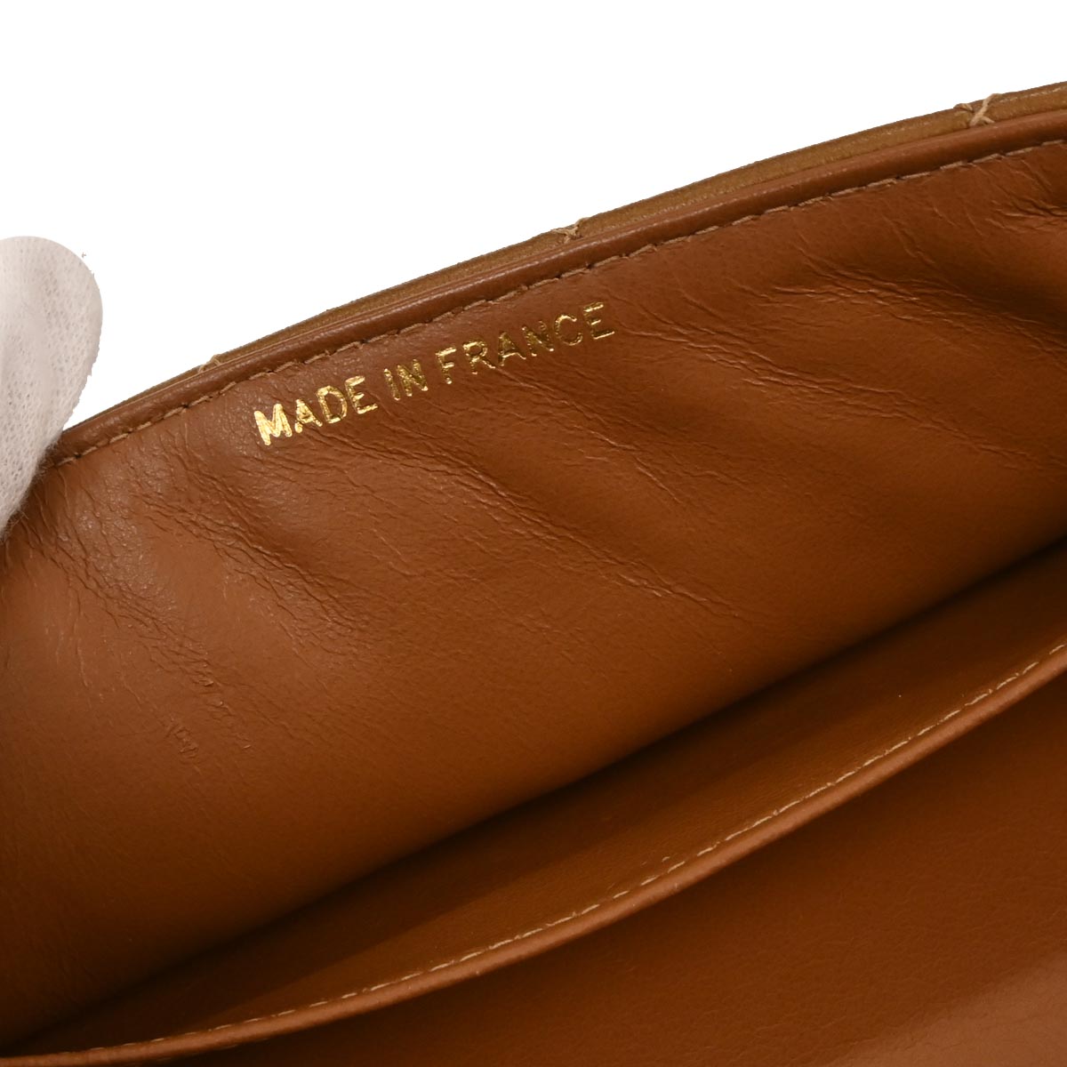 Chanel 1994-1996 Brown Lambskin Double Sided Flap Handbag