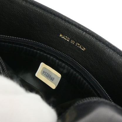 Chanel 1986-1988 Black Lambskin Full Flap Shoulder Bag