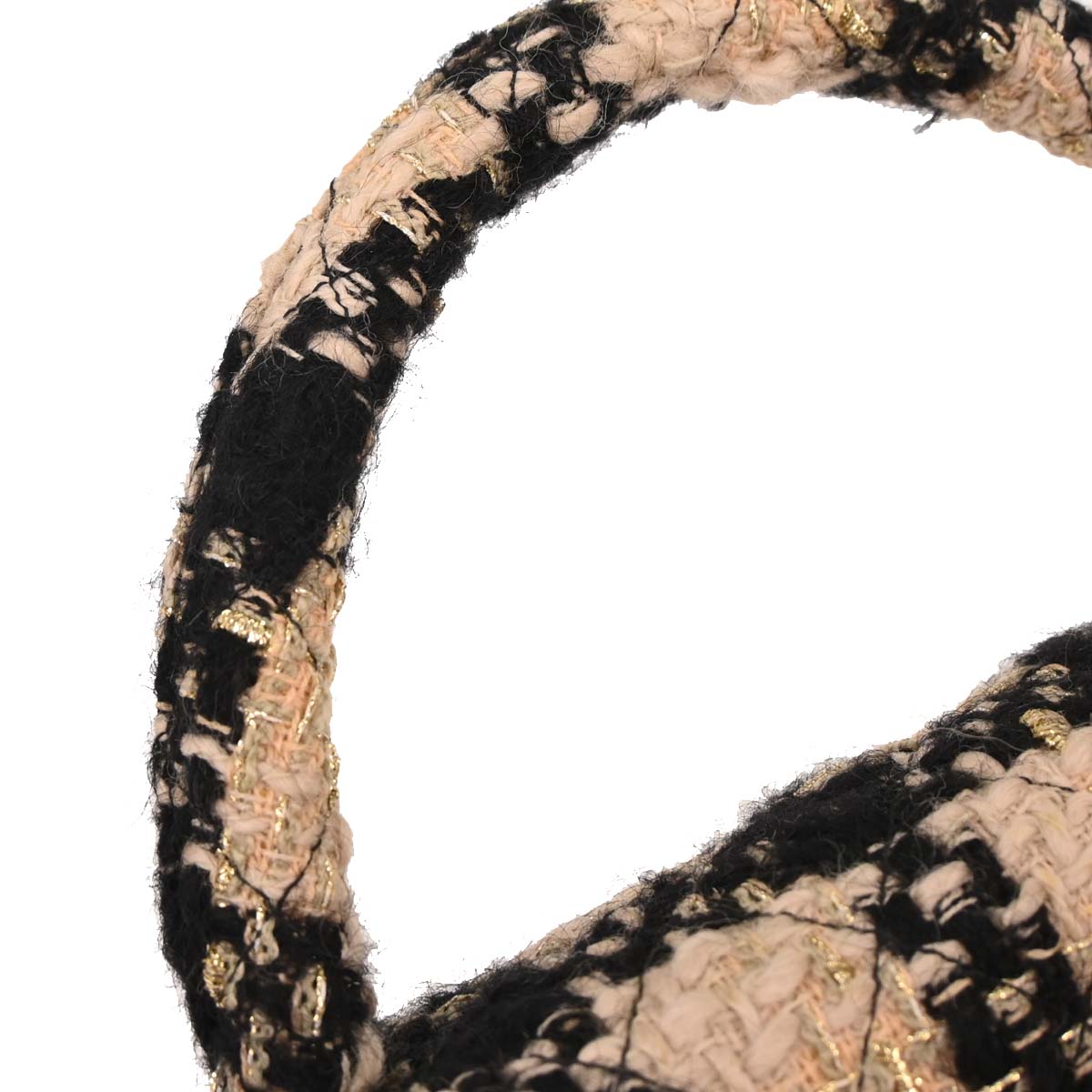 Chanel * Beige Tweed Classic Single Flap 2 in 1 Handbag Set