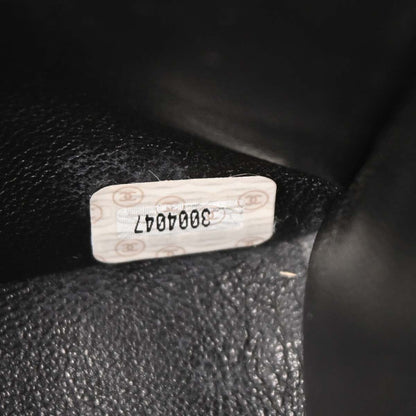 Chanel * Beige Tweed Classic Single Flap 2 in 1 Handbag Set