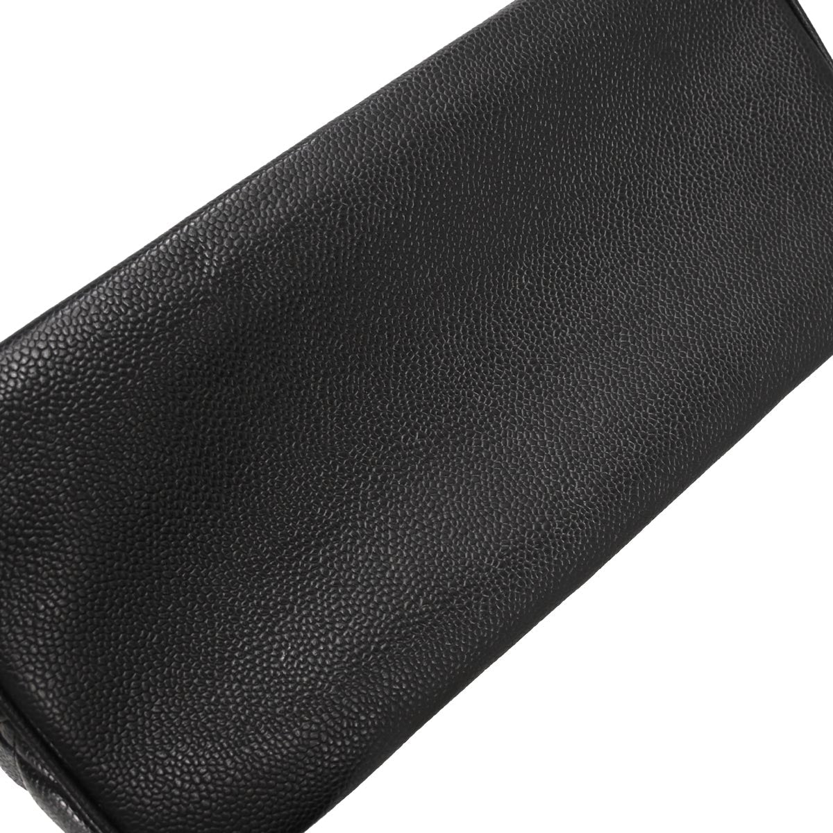 Chanel 2002-2003 Black Caviar Medallion Tote Handbag