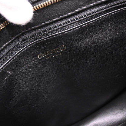 Chanel 2002-2003 Black Caviar Medallion Tote Handbag