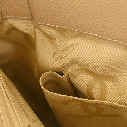 Chanel Beige Caviar 2way Shoulder Tote Bag