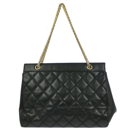 Chanel Black Lambskin Tote Bag