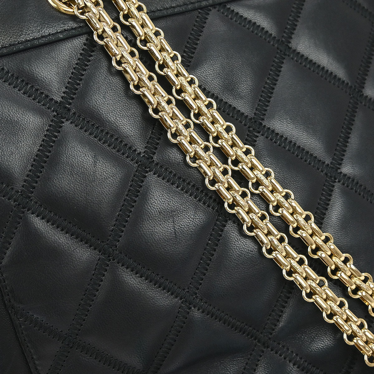 Chanel Black Lambskin Tote Bag