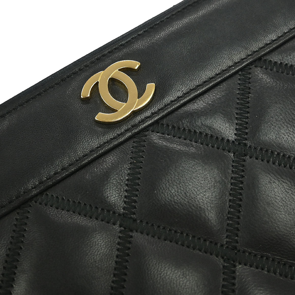 Chanel Black Lambskin Tote Bag