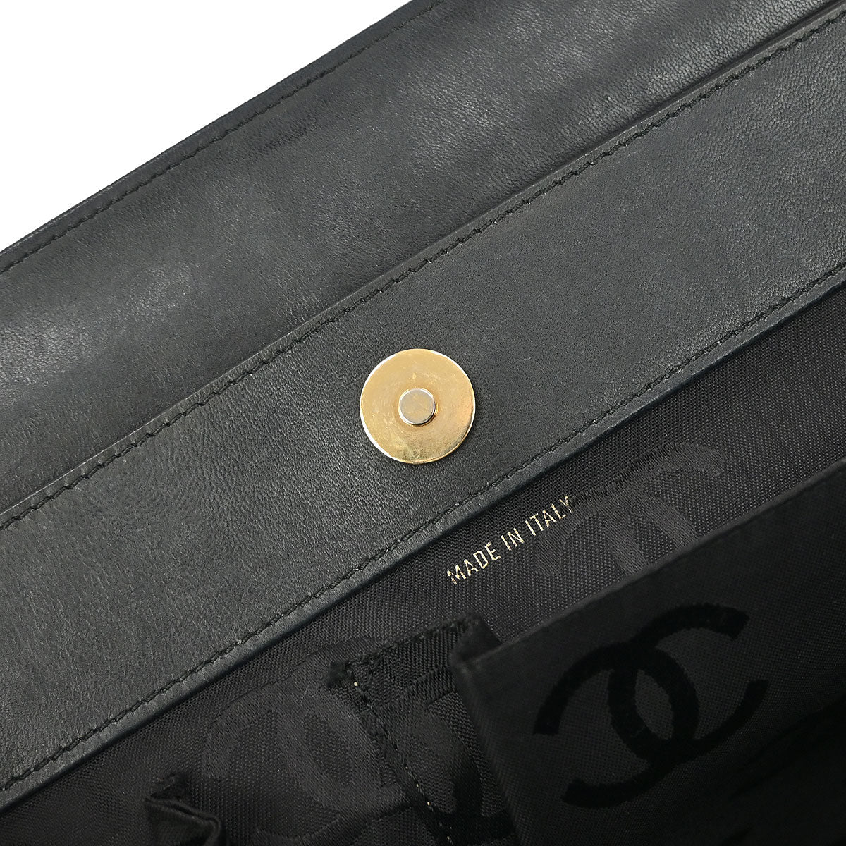 Chanel Black Lambskin Tote Bag