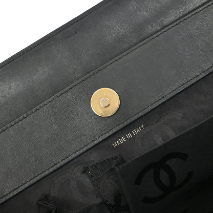 Chanel Black Lambskin Tote Bag