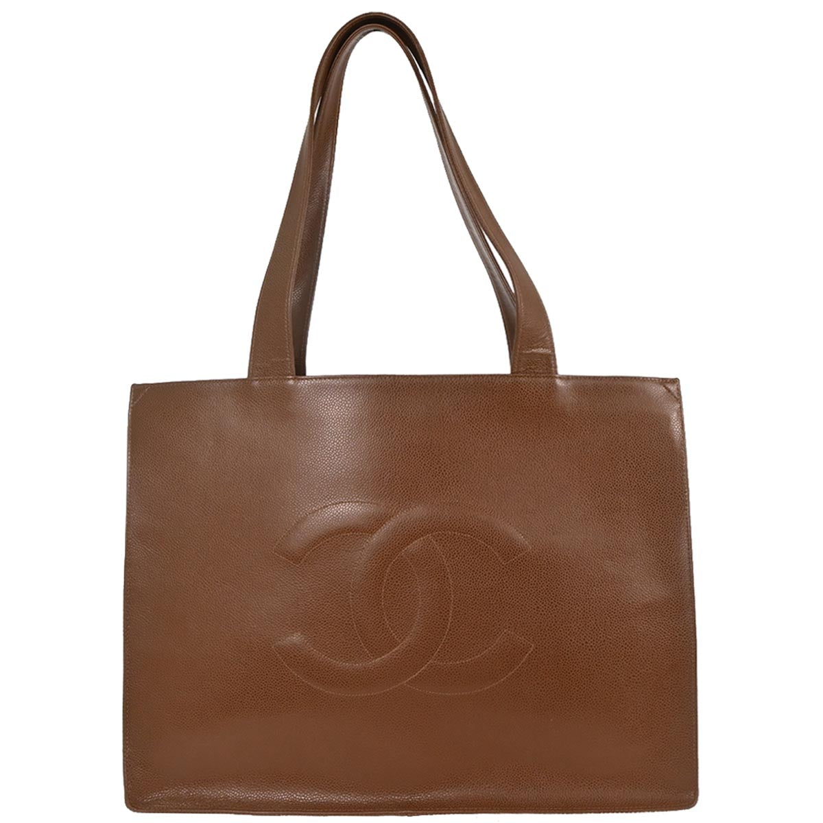 Chanel Brown Caviar Tote Handbag
