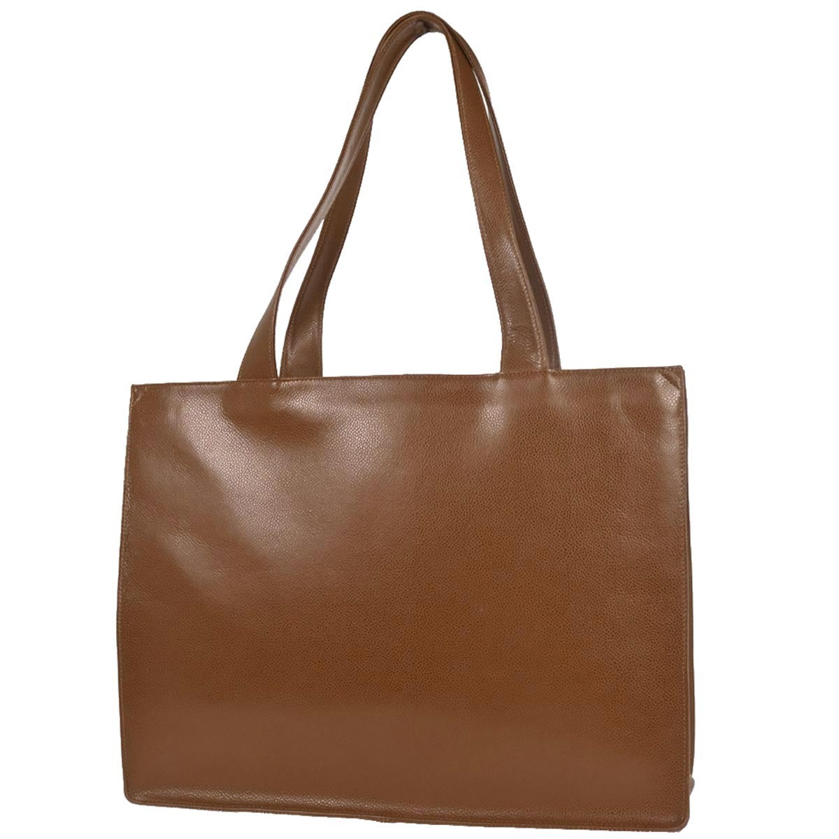 Chanel Brown Caviar Tote Handbag