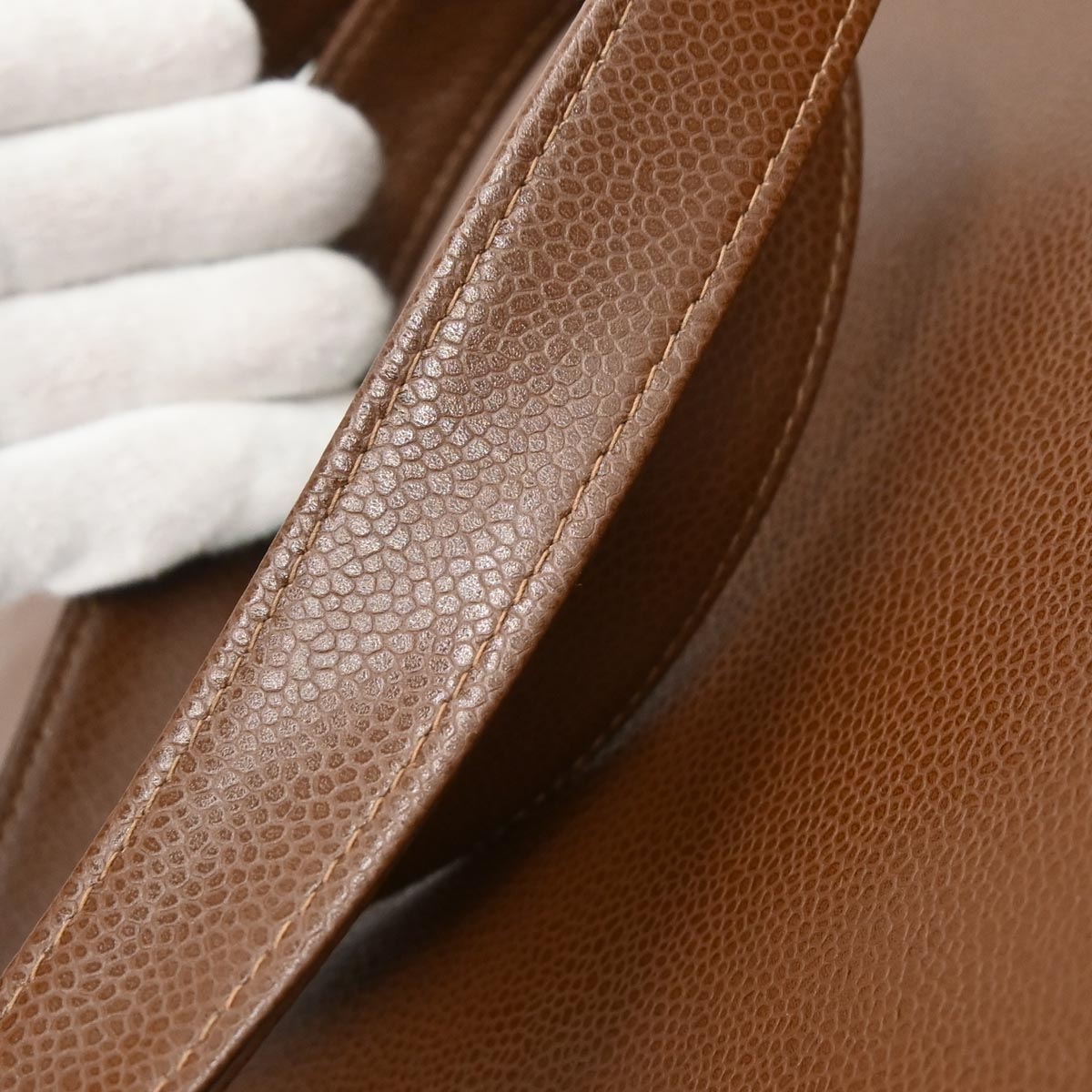 Chanel Brown Caviar Tote Handbag