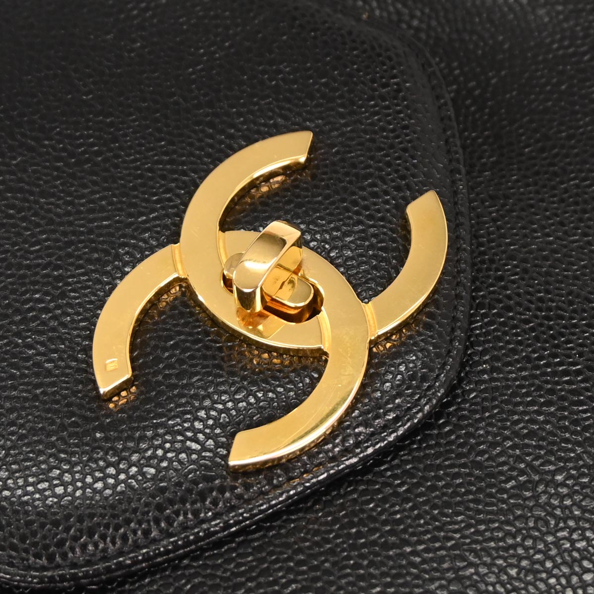 Chanel 1994-1996 Black Caviar Supermodel Tote Shoulder Bag