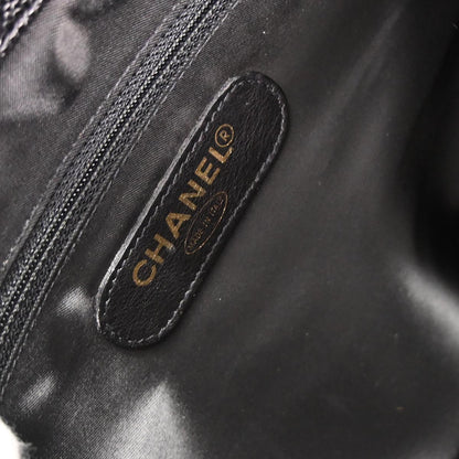 Chanel 1994-1996 Black Caviar Supermodel Tote Shoulder Bag