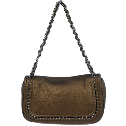 Chanel 2005-2006 Bronze Calfskin Luxury Line Handbag