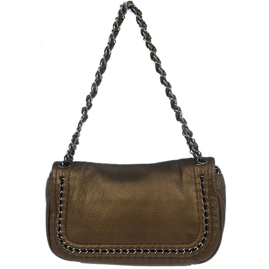 Chanel 2005-2006 Bronze Calfskin Luxury Line Handbag