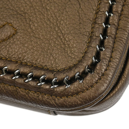 Chanel 2005-2006 Bronze Calfskin Luxury Line Handbag