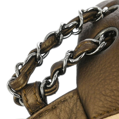 Chanel 2005-2006 Bronze Calfskin Luxury Line Handbag