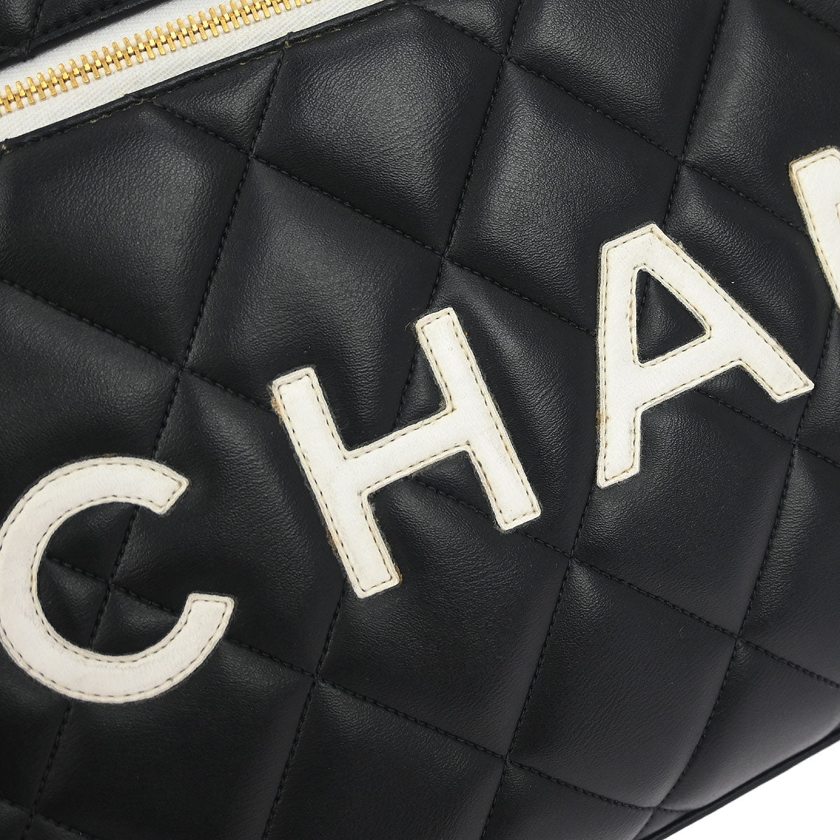 Chanel Black Calfskin Bowling Bag