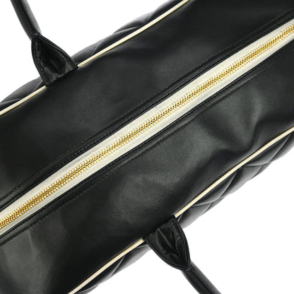 Chanel Black Calfskin Bowling Bag