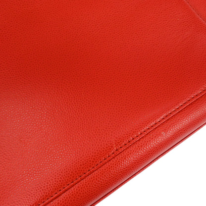 Chanel 1997-1999 Red Caviar Handbag