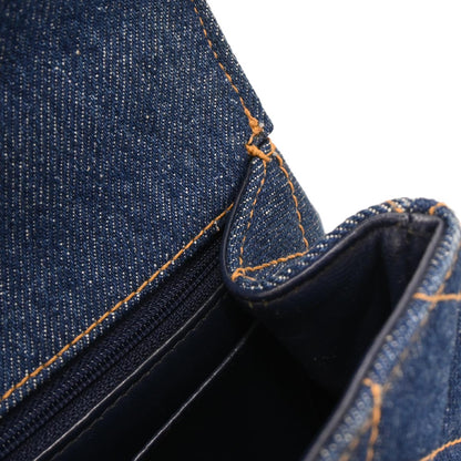 Chanel 1996-1997 Blue Denim Jumbo Classic Flap Shoulder Bag