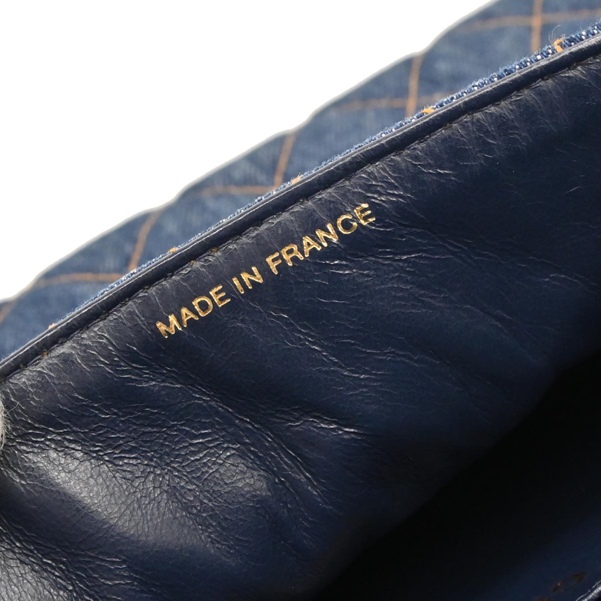 Chanel 1996-1997 Blue Denim Jumbo Classic Flap Shoulder Bag