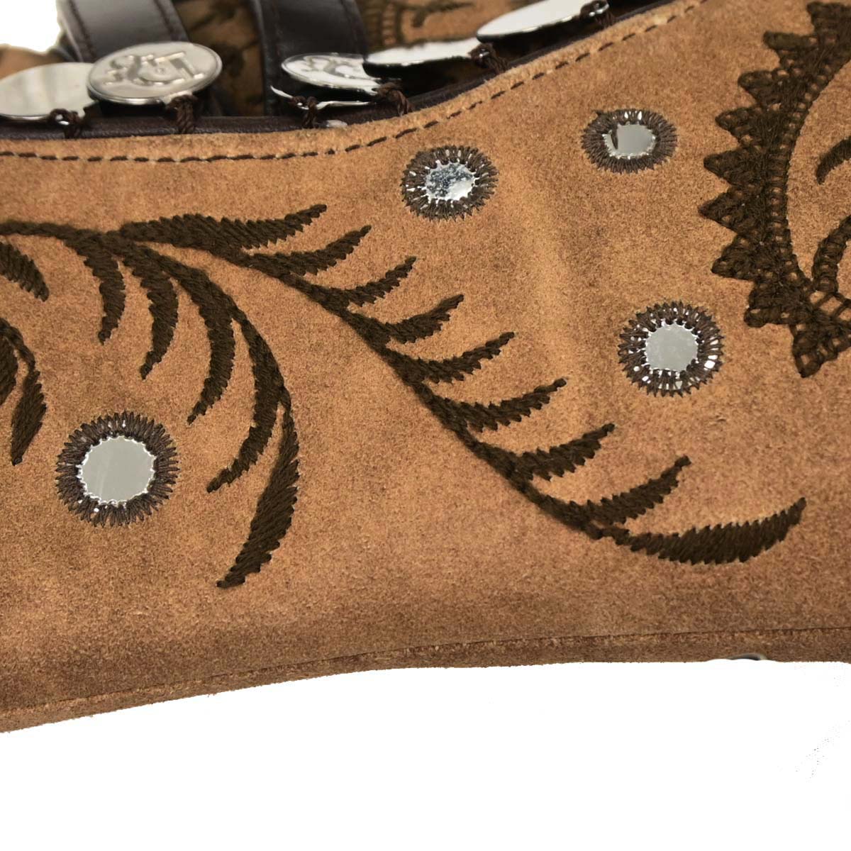 Christian Dior * Brown Suede Saddle Handbag