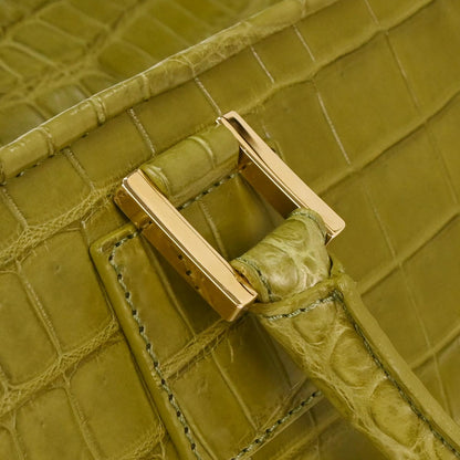 Loewe * Green Crocodile Amazona 28 Handbag