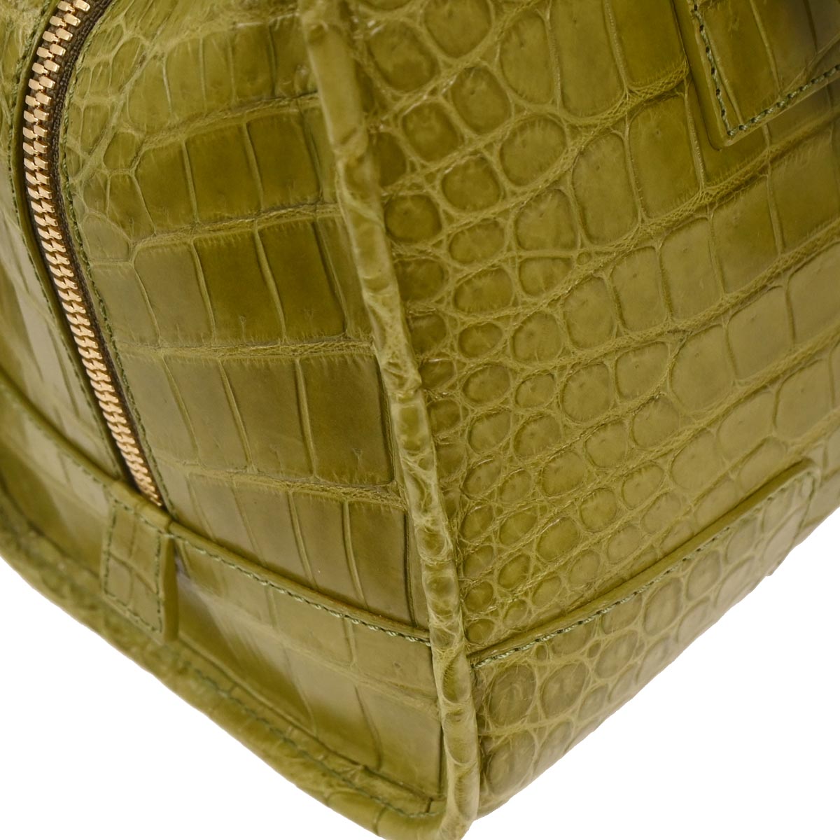 Loewe * Green Crocodile Amazona 28 Handbag