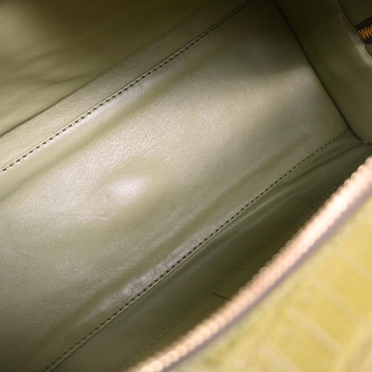 Loewe * Green Crocodile Amazona 28 Handbag