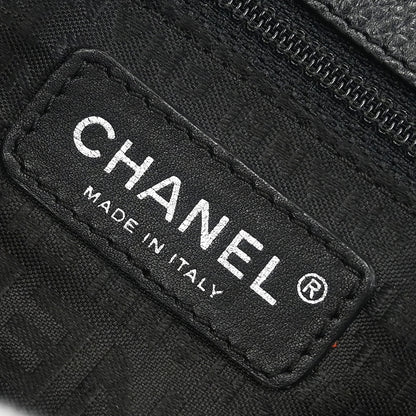 Chanel 2005-2006 Black Calfskin Mademoiselle Lock Cerf Executive Tote Bag
