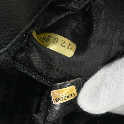 Chanel 2005-2006 Black Calfskin Mademoiselle Lock Cerf Executive Tote Bag