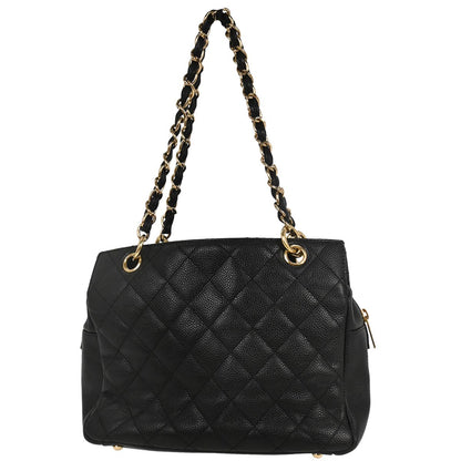 Chanel Black Caviar Petite Timeless Tote PTT Chain Handbag