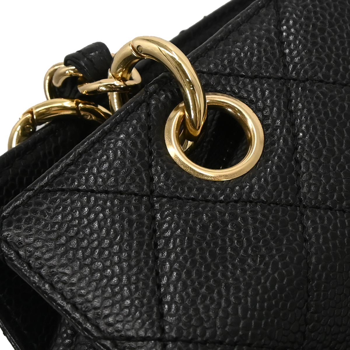 Chanel Black Caviar Petite Timeless Tote PTT Chain Handbag