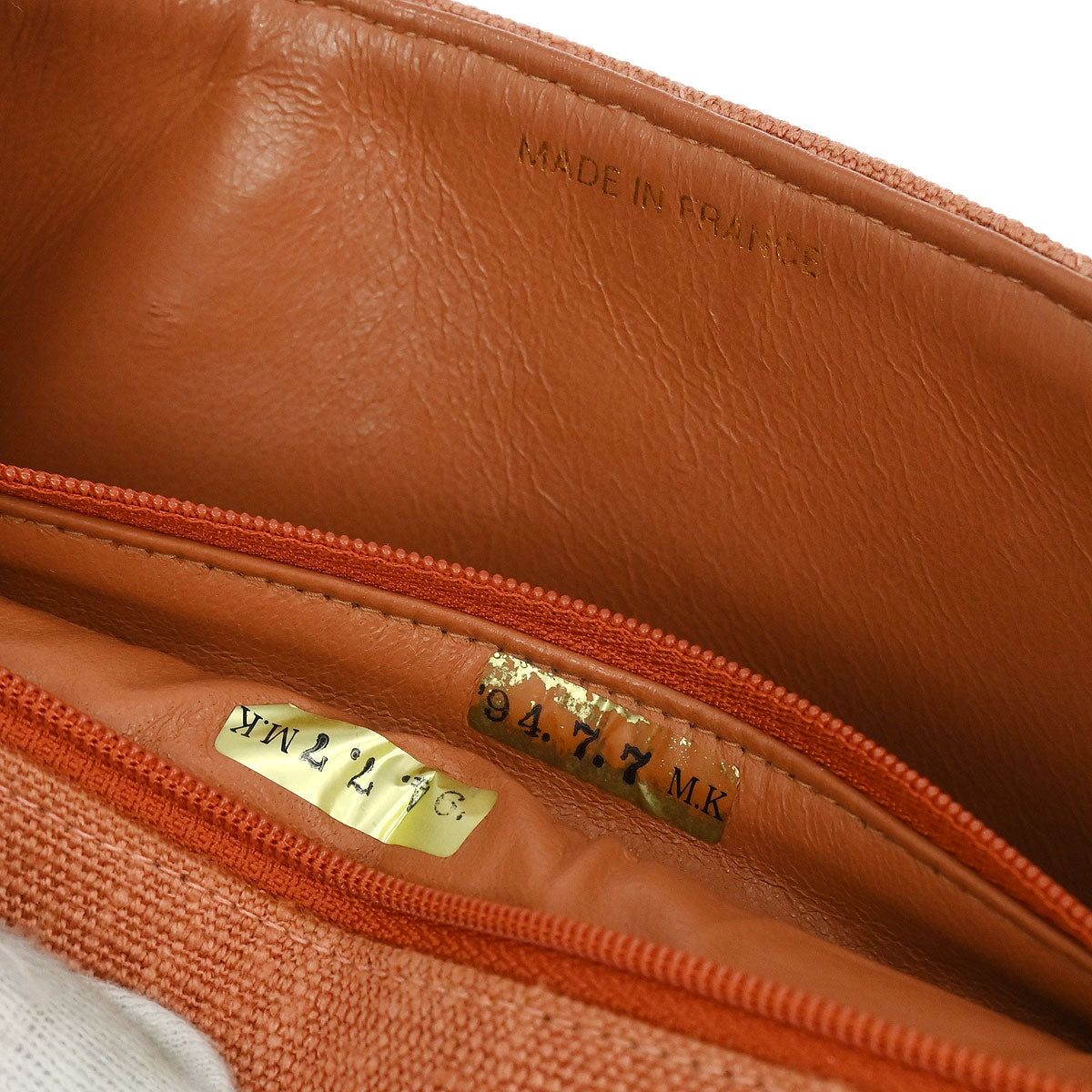 Chanel 1991-1994 Pink Linen Canvas Small Diana Shoulder Bag