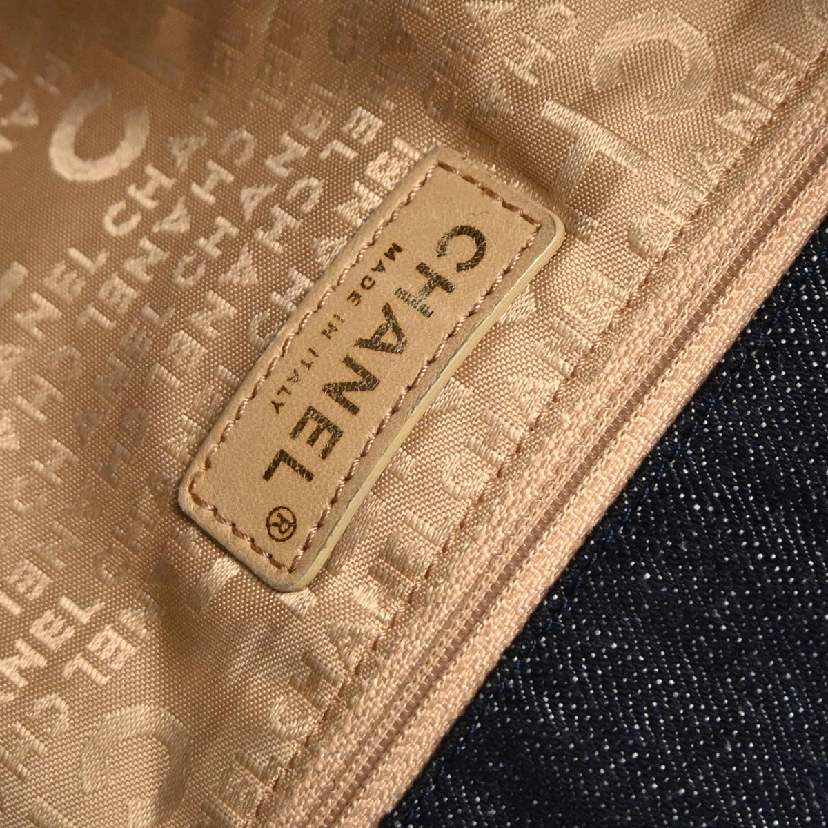 Chanel Indigo Denim Coco Cabas Tote Handbag