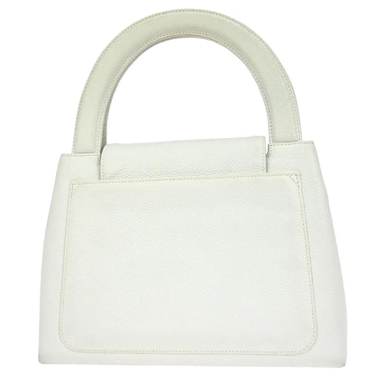 Chanel White Caviar Handbag