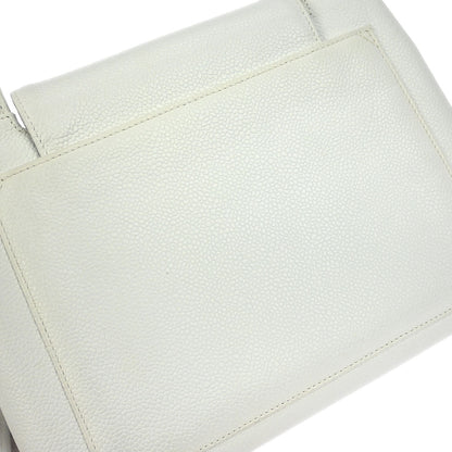 Chanel White Caviar Handbag