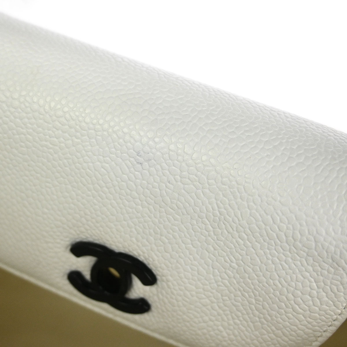 Chanel White Caviar Handbag